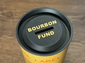 EH Taylor Bourbon Tube Coin Bank Lid