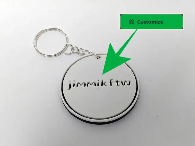 Customize Engraved Keychain - Circle v2 Generator — Фото 2 из 2