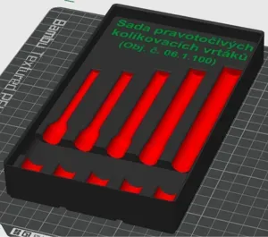 Gridfinity 3x5x4U box for mortising bit set