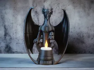 Shadow Dragon – Enchanted Candle Holder