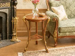 Miniature Antique Art Nouveau Side Table