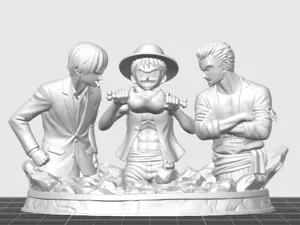 Monster Trio Figure One Piece Luffy, Zoro & Sanji