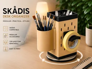 SKADIS Compatible  Rotating Desk Organizer