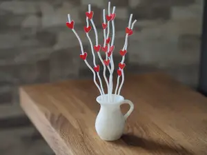 Vase with hearts