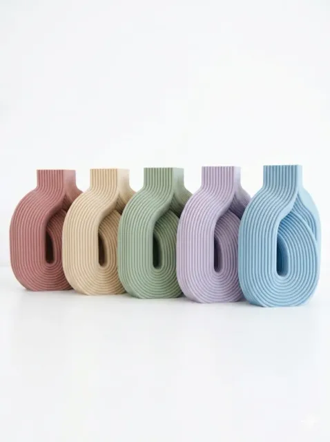 Square loop - ribbed vase — Фото 4 из 5