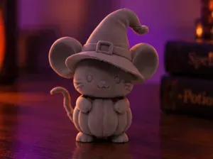 Pumpkin Belly Witch Mouse