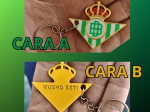 Llavero Imán escudo Real Betis Balompié Musho Beti