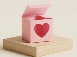 Elegant Heart Cutout Bombonier / Gift Box