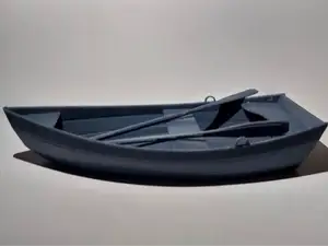 Miniature Boat with Oars