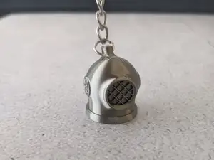 Scuba Diver Helmet Keychain