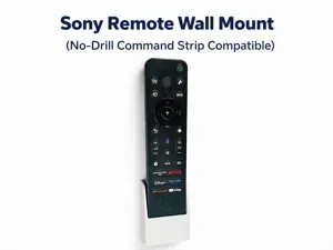 Sony TV Remote Wall Holder (3M Command Tape Mount)