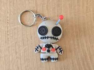 Halloween Voodoo Doll flexi keychain
