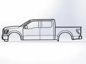 Ford F-150 14th Gen 2D Wall art