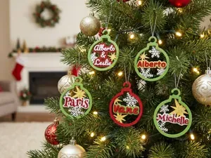 Bolas para arbol de navidad 100% personalizables.