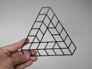 Penrose Triangle Illusion Impossible Object