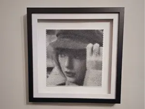 Taylor Swift Halftone Wall Art v3 Red by Ikonic3D