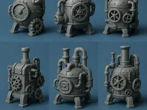 Steampunk Boiler Machines Pack