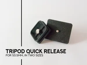 tripod quick release - for 53.5mm in two sizes