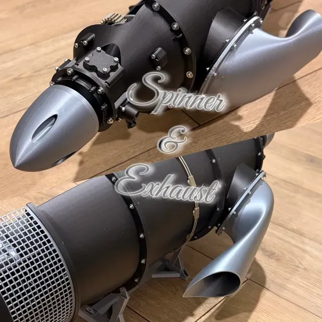Turboprop Exhaust motor Pratt&Whitney PT6E linus3d — Image 2 of 12