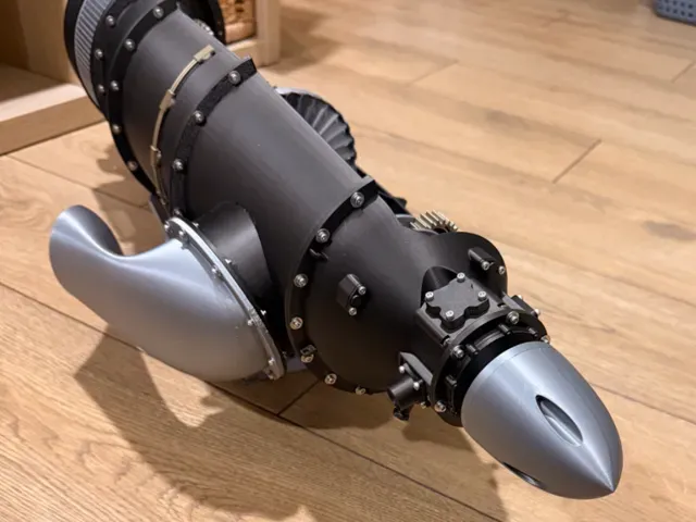 Turboprop Exhaust motor Pratt&Whitney PT6E linus3d