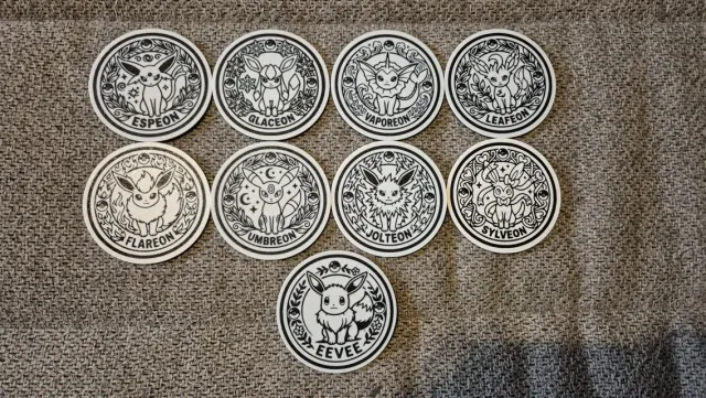 Eevee Evolution Coaster Set – 9 Individual Designs — Фото 2 из 12