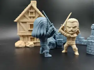 Chibi Geralt of Rivia The Witcher v2 - Toy