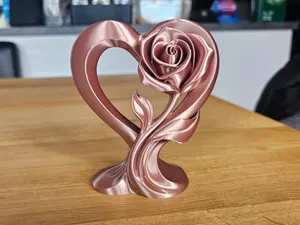 Modern Rose Heart - Elegante Tischdeko (Valentine)