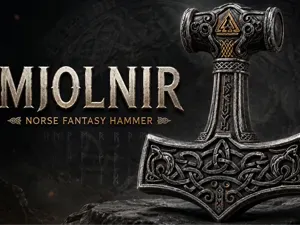 Mjolnir Thor’s Hammer – Viking Fantasy Decor
