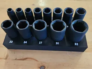 Metric Impact Socket organizer (harbor freight)