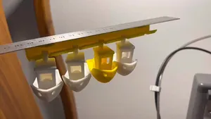 Magnetic/screw boat hanger