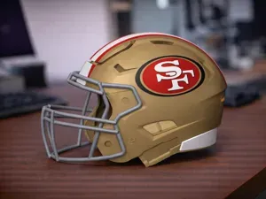 San Francisco 49ers Football Helmet
