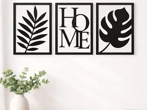 Decoración de Pared “HOME” – Set de 3 Piezas