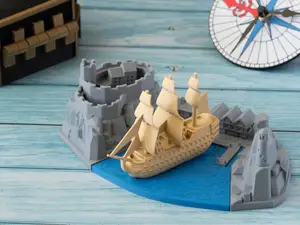 Caribbean Benchy display