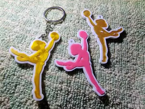 Rhythmic gymnast Keychain