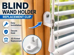 Horizontal Blind Wand Holder Clip