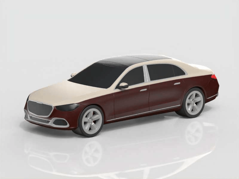 【Mercedes-Benz】梅赛德斯 奔驰 - 迈巴赫S级(W223)豪华轿车 组装/轮胎可动