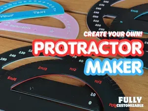 Protractor Maker - Customizable Protractor