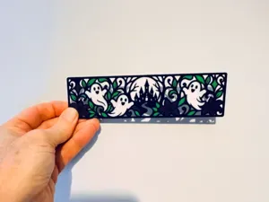 Haunted Castle Ghosts Gothic Halloween Bookmark