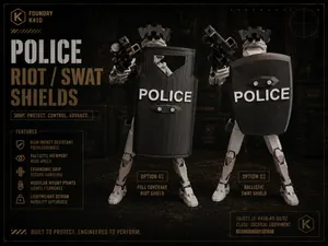 Dummy 13 Police Riot/SWAT Shield
