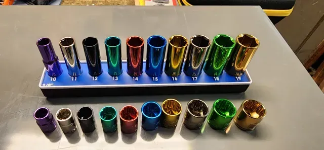 Pittsburgh 3/8" METRIC Socket Holder Gridfinity — Фото 3 из 5