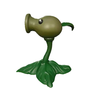 Peashooter Plants vs Zombies Figure Multicolor 3D