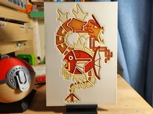 Gyarados and Magikarp ( Hueforge )