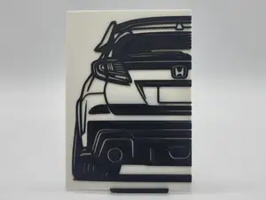 2D Wall Art Honda Civic Type R