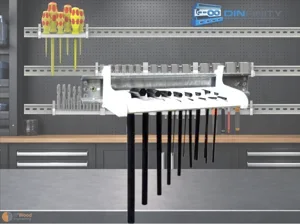 Inch Hex Key Holder DIN Rail | DIN Infinity