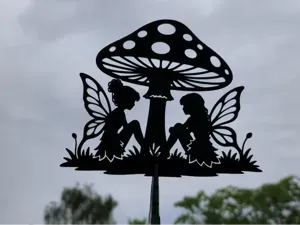Fairy Mushroom Fantasy 2D Wall Art Decor