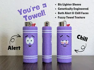 Both Faces Towelie Bic Lighter Sleeve for AMS