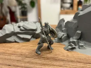 DnD Ready - Skeleton Warrior - Spear & Shield 2