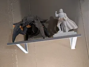 Model Figurine Shelf-No Screws/Drilling