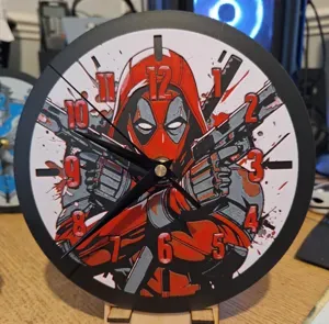 Deadpool clock - 20cm in diameter