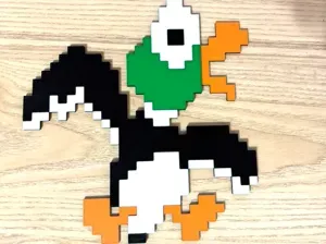 8bit Mario Duck Hunt Bird Shot Wall Art
